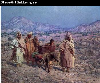 unknow artist Arab or Arabic people and life. Orientalism oil paintings  431